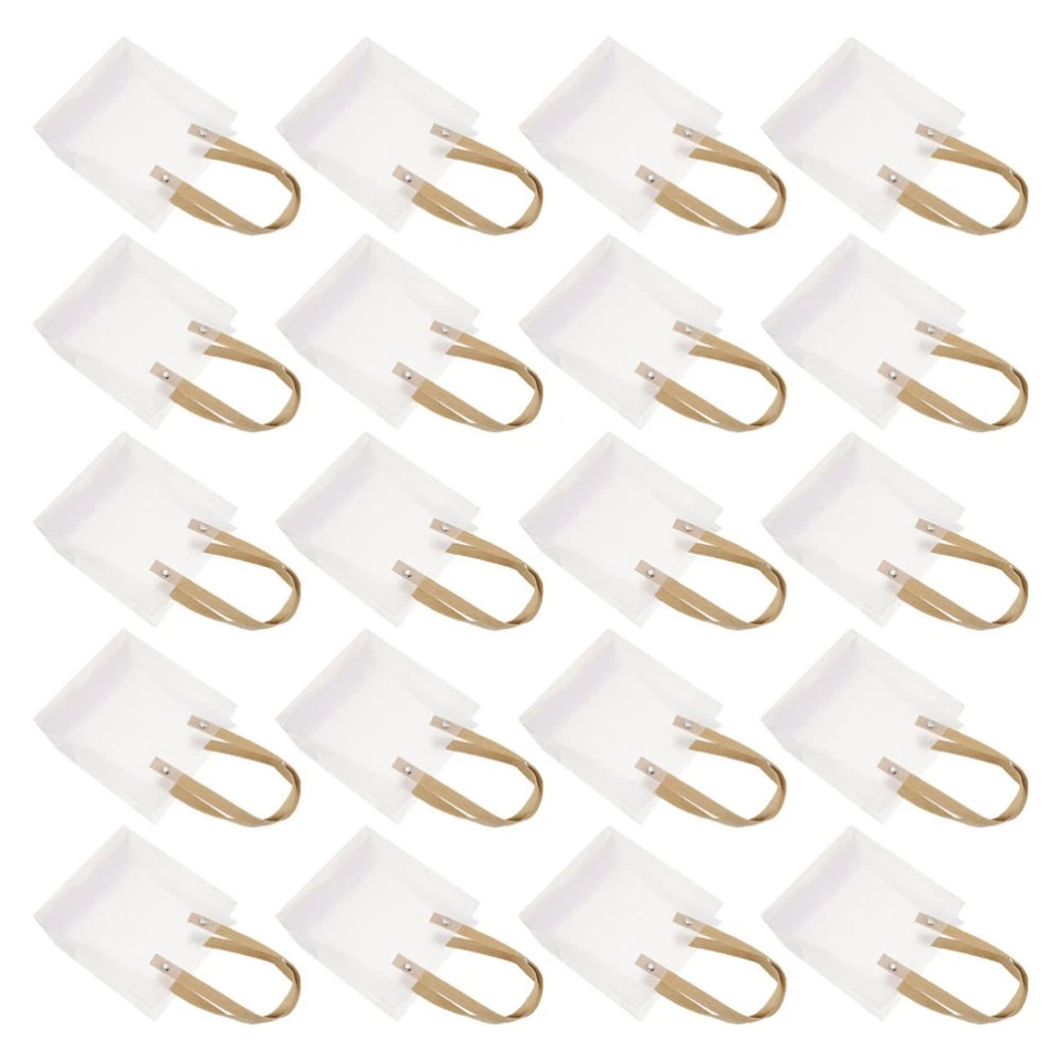  20件装透明包带手柄可重复使用透明婚礼礼品小号 — 第 3/4 张图片