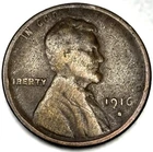 1916 S Lincoln Wheat Cent VG Very Good Condition 1c Penny One Cent - 1132
