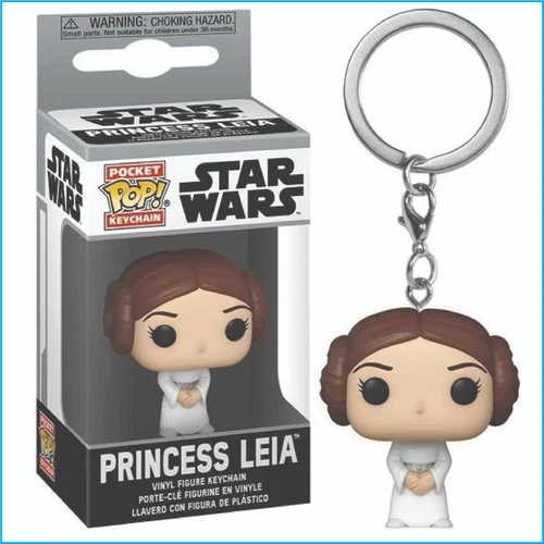 Princess Leia Keychain Funko Pocket Pop! Star Wars Vinyl Figure Collectible
