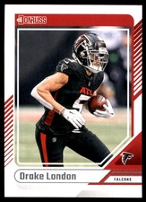 Drake London 2024 Donruss #229 Falcons NFL READ FREE SHIPPING AutographDen