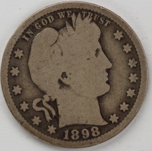1898 S Barber Quarter