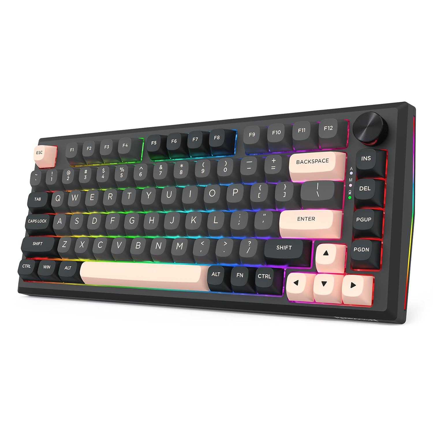 Redragon K687 PRO Kabellose Cnc-Gummitastatur, 81-Tasten-Mechanische Tastatur Mi