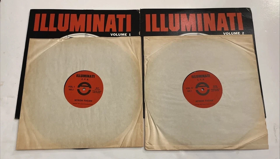 Rare ILLUMINATI C.F.R. Expose By Myron Fagan VOL 1&2 1967 Conspiracy Theory 2 LP - Imagem 3 de 3