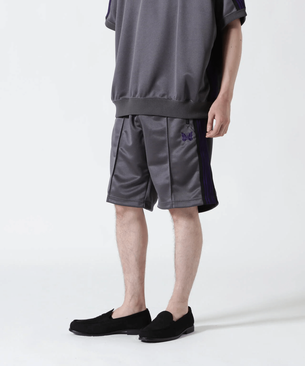 Needles B'2nd Track Pant Shorts Poly Smooth charcoal | eBay