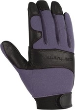 Carhartt Women's High Dexterity Reinforced Secure Cuff Glove - Blue Dusk Black