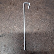 10x Nuevas Clavijas para Tienda 12"/30cm x 6mm Grueso Resistente en Acabado Recubierto de Blanco.