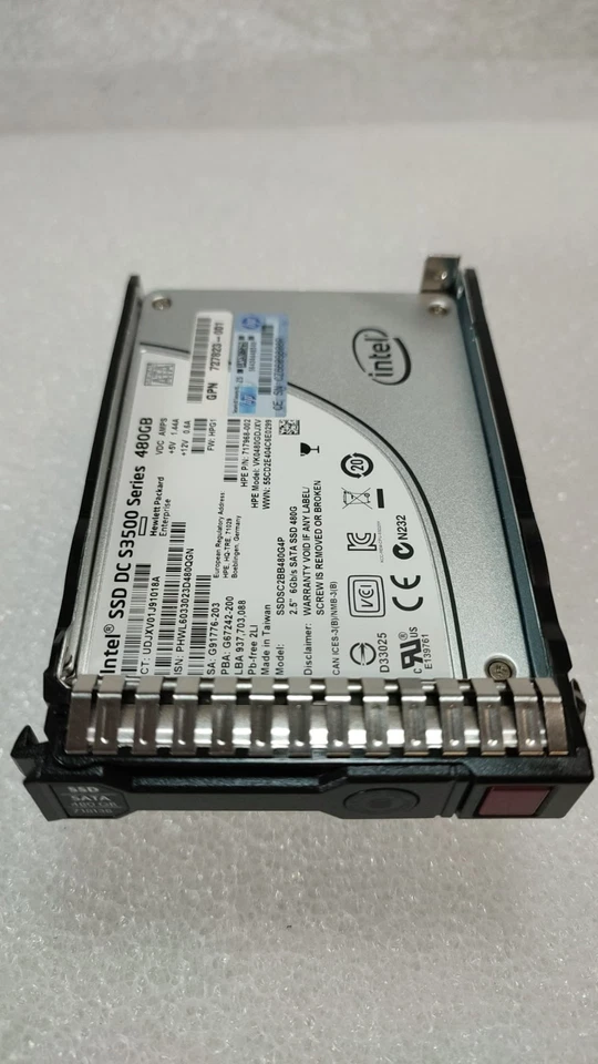 HPE 480GB SATA 6G SFF SC 2.5" SSD 717971-B21 718138-001 SUB HPE RI SAMSUNG PM883 - Image 3 of 4