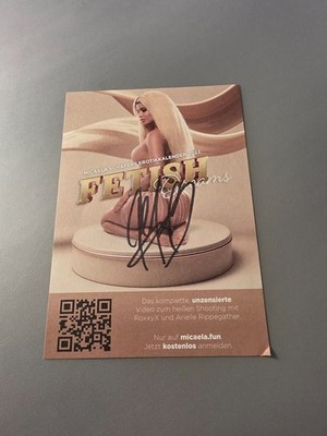 MICAELA SCHÄFER (EROTIK) signed Flyer 10x15 Autogramm (779)
