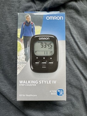 Omron Walking Style Iv Schrittzähler Schwarz NEU TOP !!