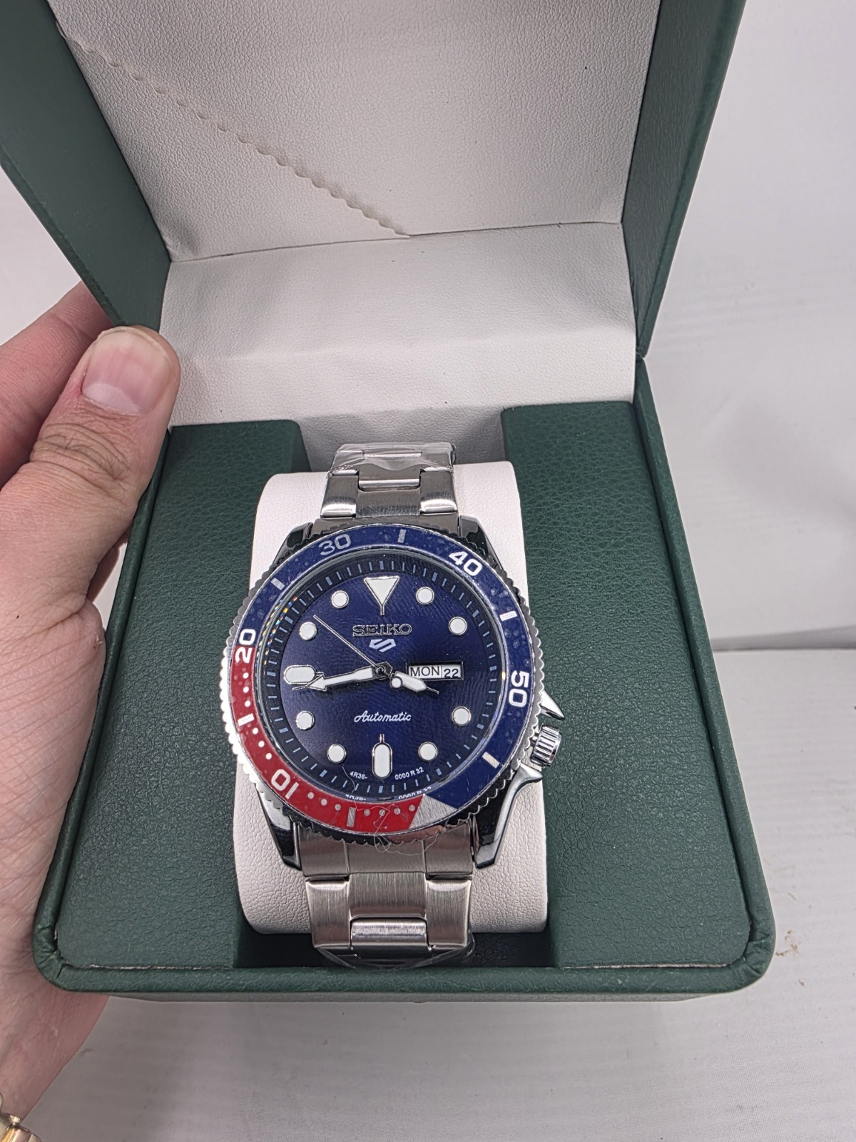 5 Seiko GENUINE Mechanical Color Automatic Diver Watch SRPD53K1 Pepsi Sports Men - vintagewatches.pk