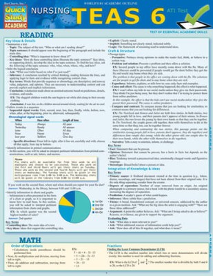 Nursing Teas Guide (Quick Study Academic) - Cards By BarCharts, Inc. - VERY GOOD