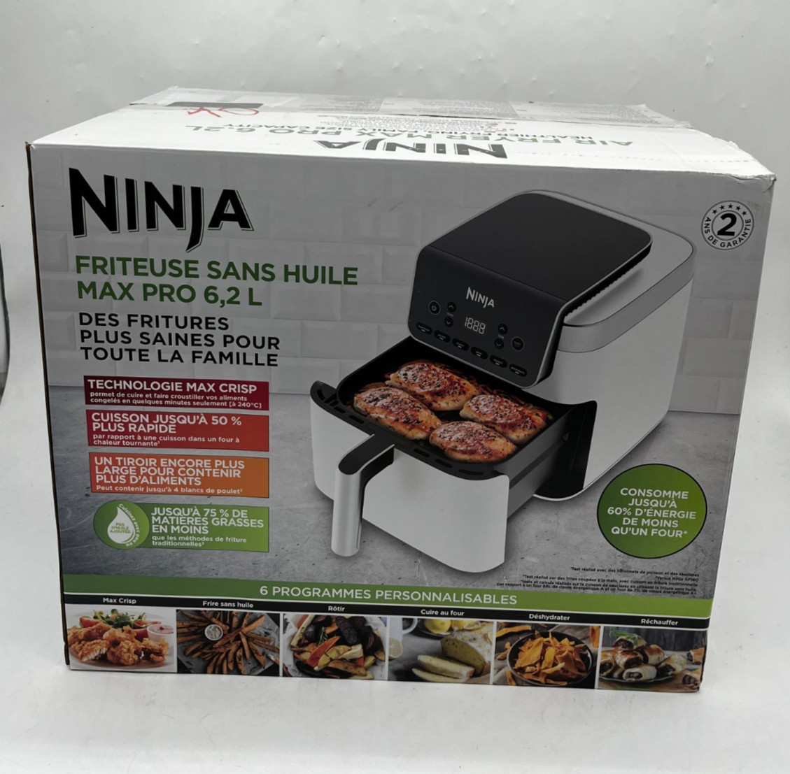 Ninja AF180EUWH Air Fryer MAX Heißluftfritteusen   #TK2150A--