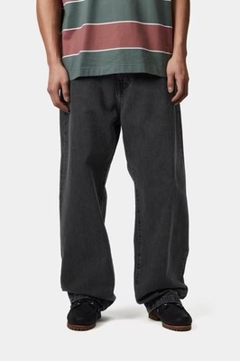 Carhartt Landon Pant Jeans Loose Denim Black Heavy Stone Wash Gr. W40 UVP 100£