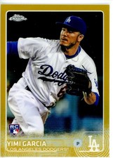 2015 Topps Chrome Gold Refractor #123 Yimi Garcia /50