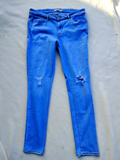 Levi Women  s Jeans Tag Size 32 x30 711 Skinny Distressed Blue Medium Wash