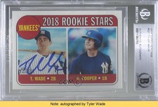 BAS 2018 Heritage Rookie Stars Tyler Wade Garrett Cooper BGS Authentic READ ow6