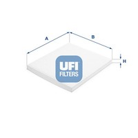UFI Innenraumfilter 53.390.00 Partikelfilter FüR KIA RIO UB Hyundai Accent 4 RB