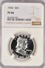 1954 Franklin Half Dollar Proof NGC PF 66 PR66 Gem Silver Coin 50C