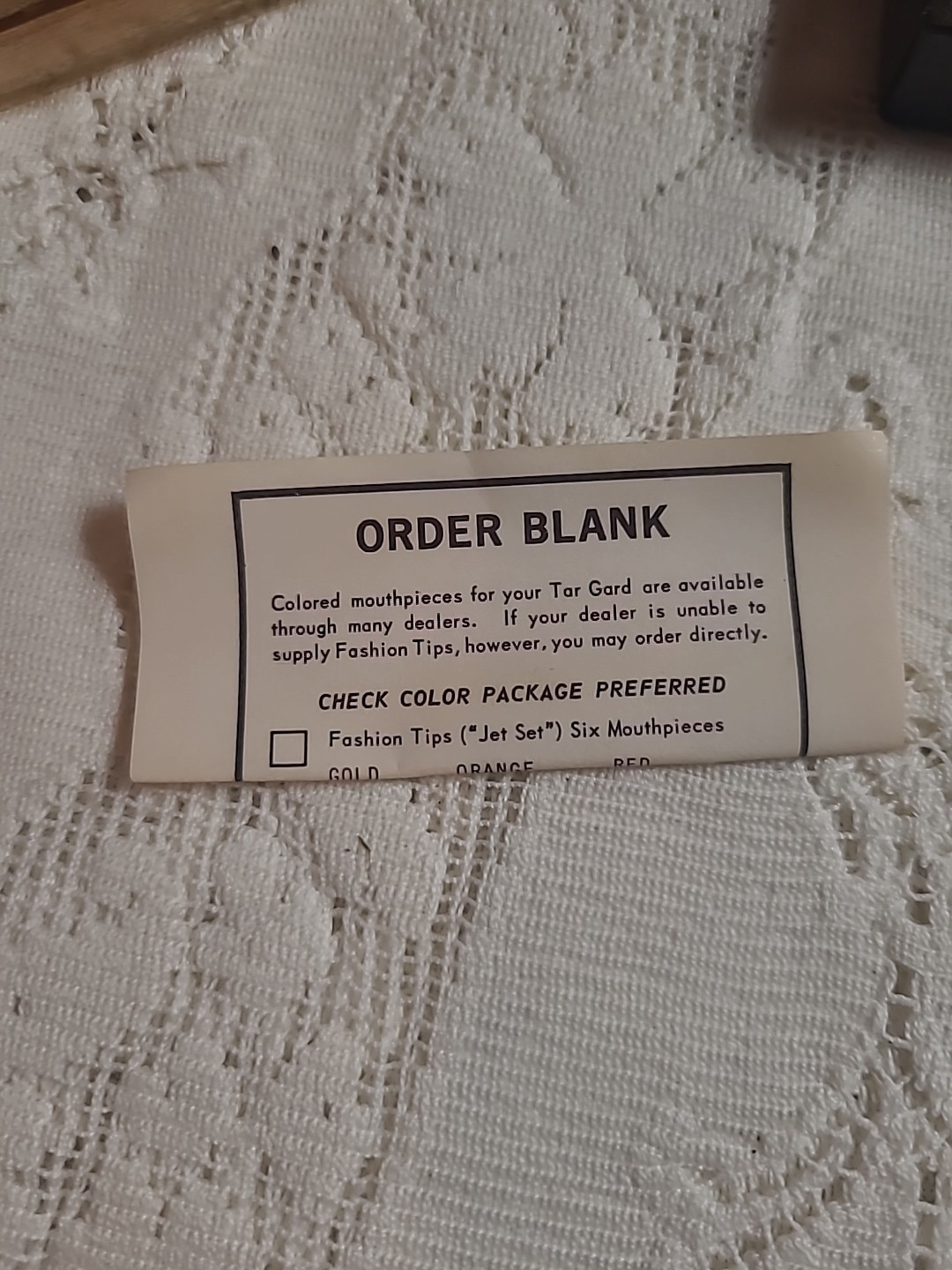 Vintage Tar Gard Filters NOS In Case Plastic