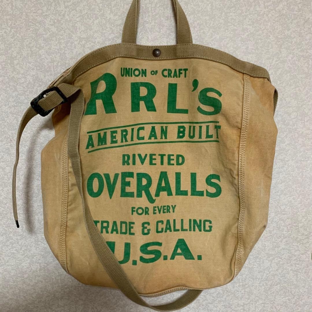 RRL Ralph Lauren Cotton Canvas 2way Tote Bag Vintage Style | eBay