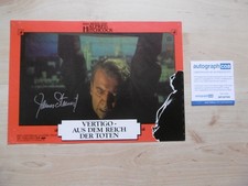 James Stewart Autogramm signed A4 Lobbycard "Vertigo - Hitchcock" ACOA