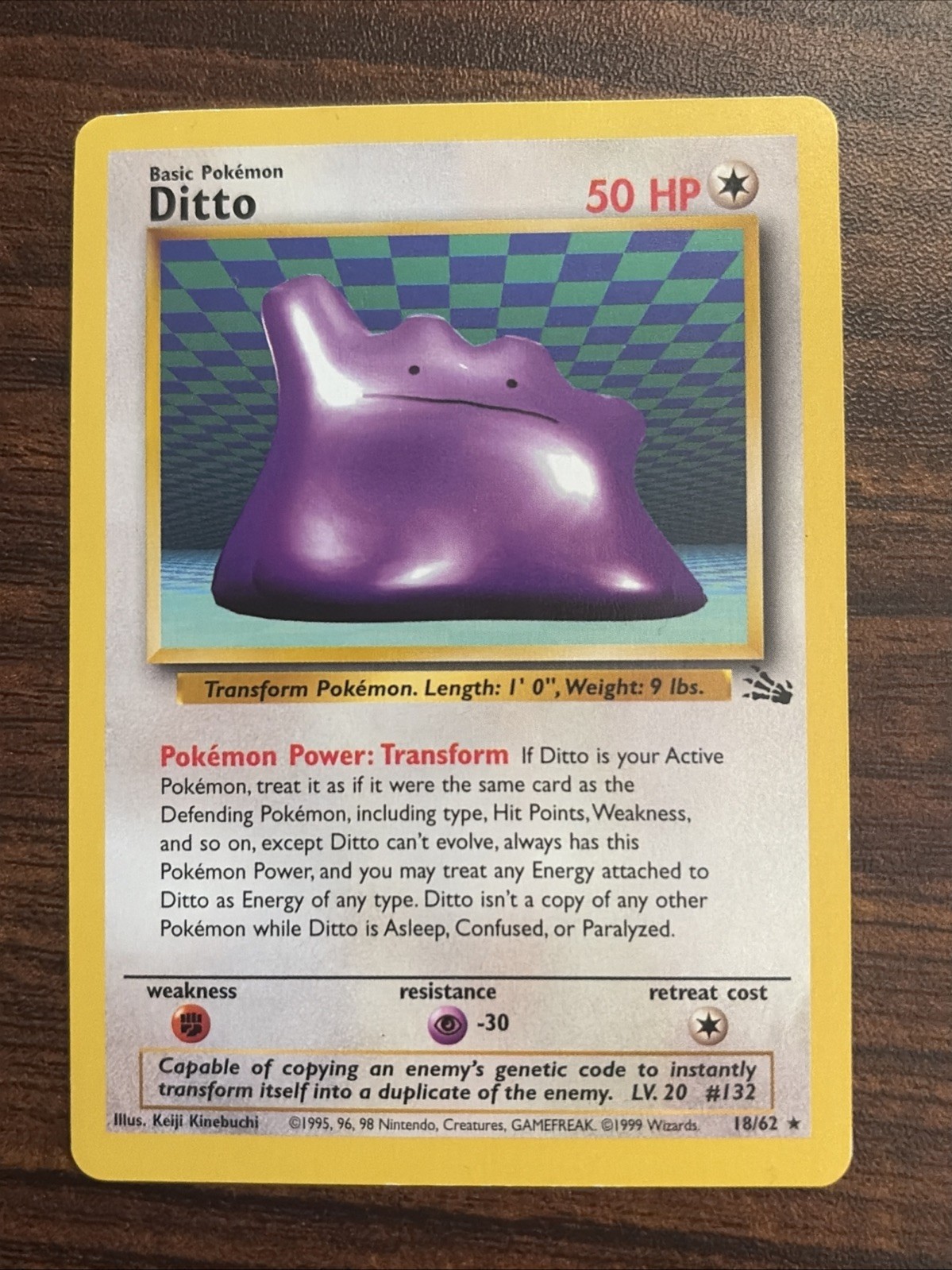 Ditto 18/62 Fossil Rare MP