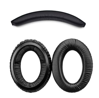 Ohrpolster Kissen Stirnband Ersatz Fr Sennheiser PC350 HD380 Pro Kopfhörer Black