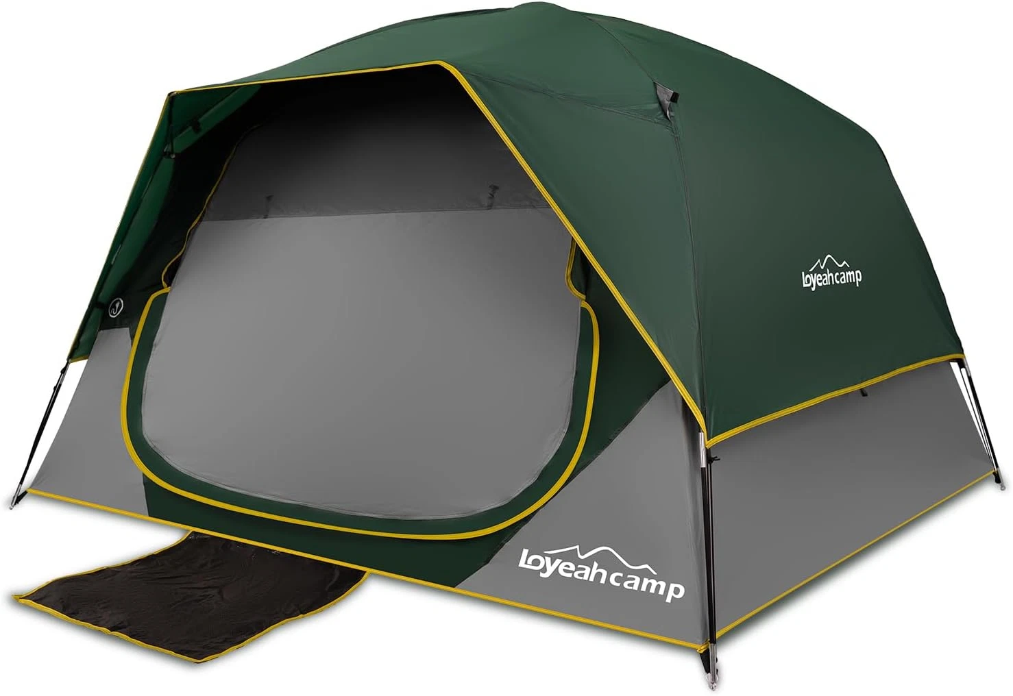 4-Person Waterproof Camping Tent with Easy Setup & Carry Bag - Family Dome Tent