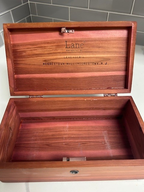 Lane Cedar Chest Salesman Sample Moorestown Mall NJ 8.5 x 4.5 x 3