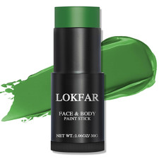 Green Face Body Paint Stick, Football Baseball Eye Black Stick, Waterproof Full-