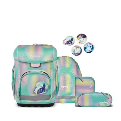 Ergobag Schulranzen-Set CUBO LIGHT ZauBärwelt 5-teilig, 25/26