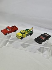 Vintage Matchbox Lesney Lot: Jeep Gladiator, BP Wreck Truck, Mustang Auto-Steer