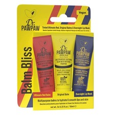 Dr Paw Paw Lip Balm Trio 3 x 10ml Red Original Overnight Lip Care Set