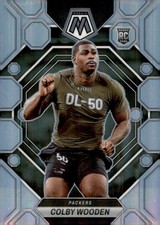 2023 Panini Mosaic - Rookies Colby Wooden #303 Silver Prizm (RC)