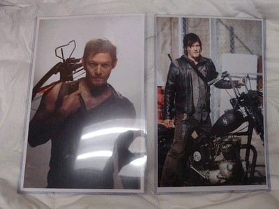 2 Daryl Dixon Walking Dead TV Show Poster 17 X 11 Inches With Protective Cover