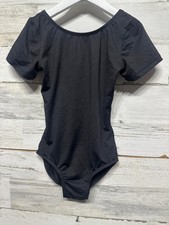 Dancewear Body Wrappers Pro Wear Black Leotard Girls 8-10 VGUC