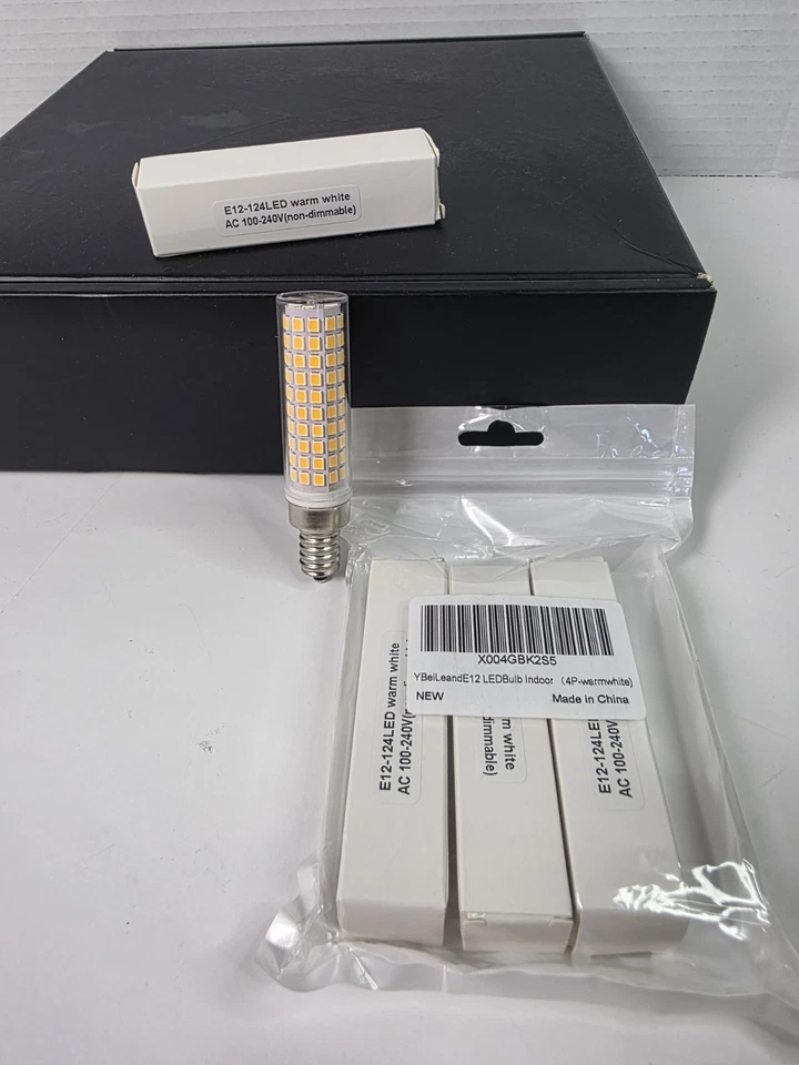 E12 Candelabra LED Bulb C7 10W 110V 136-2835 SMD Ceramics Light Equivalent 100W - Image 4 of 4