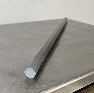 12L14 Carbon Steel Bar Stock CNC Lathe, Machining 1/2'' Hex x 12'' Long