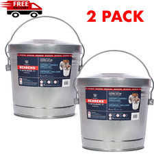 2 PACK - BEHRENS Galvanized Steel Locking Lid...
