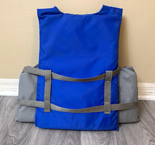 Stearns Adult Universal Type III PFD Boating Life Jacket Vest Blue/Gray
