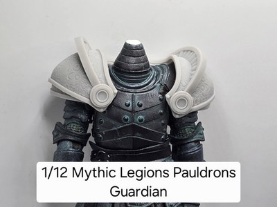 3d Printed Mythic Legions 1.0 Scale figure Set Of Pauldrons - Guardian