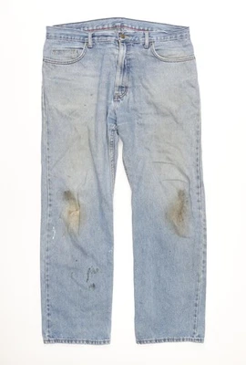 Marks and Spencer Men's Blue Straight Jeans, Size 36 - Image 1 of 4