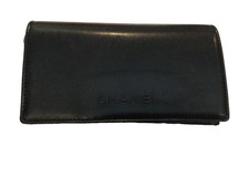 CHANEL Black Sunglasses Soft Case Quilted Leather Glasses Storage