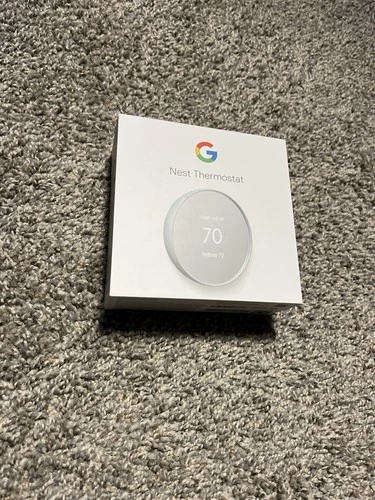 New Google Nest Learning Thermostat, All Items In Box, Not Used