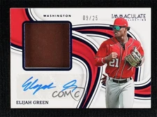 2023 Immaculate Jumbo Fielding Glove Signatures Blue /25 Elijah Green Auto