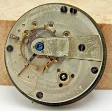Antique Cook County Watch Co swiss made private label 18s pocket watch movement