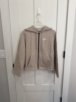 Nike Sportswear Full-Zip Hoodie Tan Size S DN4943-238