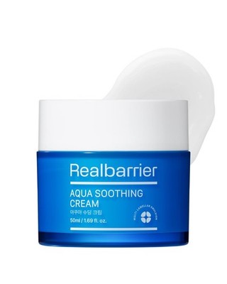 Real Barrier Aqua Soothing Cream 1.7 Fl.Oz. 50ml Hyaluronic Acid Facial Cream...