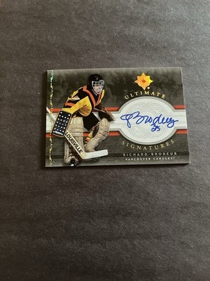 2006-07 UD Ultimate Collection Signatures Richard Brodeur #US-BR-Auto