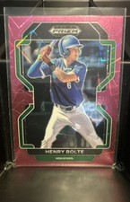 2022 Panini Prizm Draft Picks - Henry Bolte #PDP56 Neon Pink Velocity Prizm (RC)